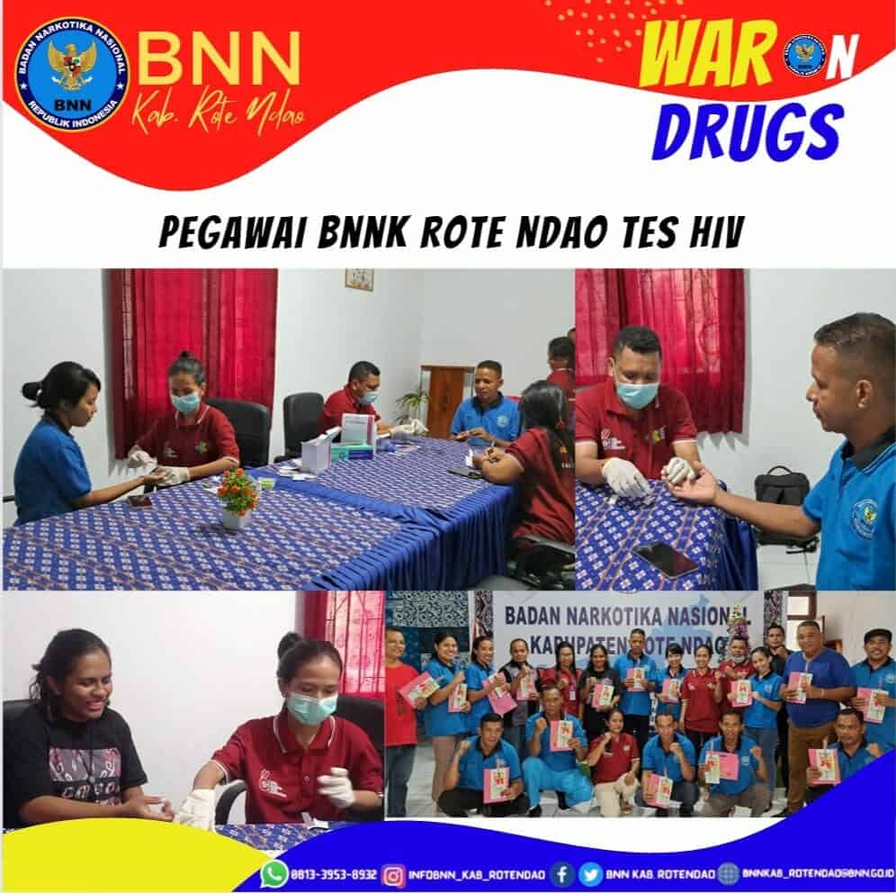 Pegawai BNNK Rote Ndao Tes HIV, Peringati Hari AIDS Sedunia. Pegawai BNNK Rote Ndao Tes HIV, Peringati Hari AIDS Sedunia.