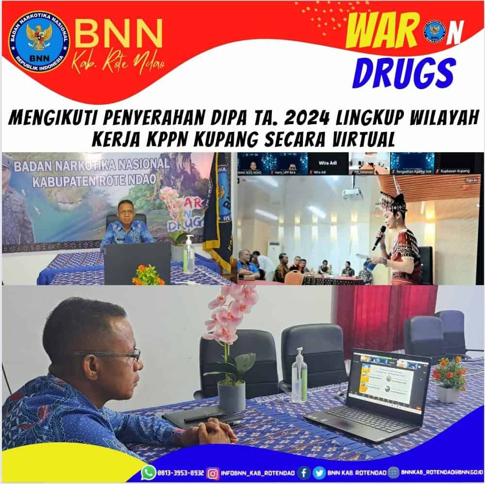 Mengikuti Penyerahan DIPA Tahun 2024 Lingkup Wilayah KPPN Kupang secara virtual Mengikuti Penyerahan DIPA Tahun 2024 Lingkup Wilayah KPPN Kupang secara virtual