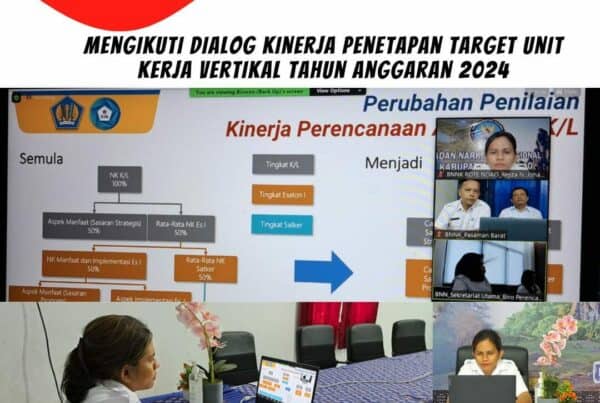 Dialog Kinerja Penetapan Target Unit Kerja Vertikal Tahun Anggaran 2024 secara virtual