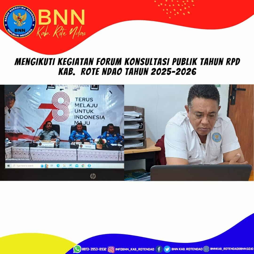 Mengikuti Kegiatan Forum Konsultasi Publik Tahun RPD Kabupaten Rote Ndao Tahun 2025-2026 secara virtual Mengikuti Kegiatan Forum Konsultasi Publik Tahun RPD Kabupaten Rote Ndao Tahun 2025-2026 secara virtual