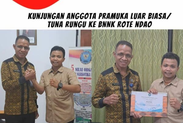 Kunjungan Anggota Pramuka Luar Biasa/Tuna Runggu ke BNNK Rote Ndao