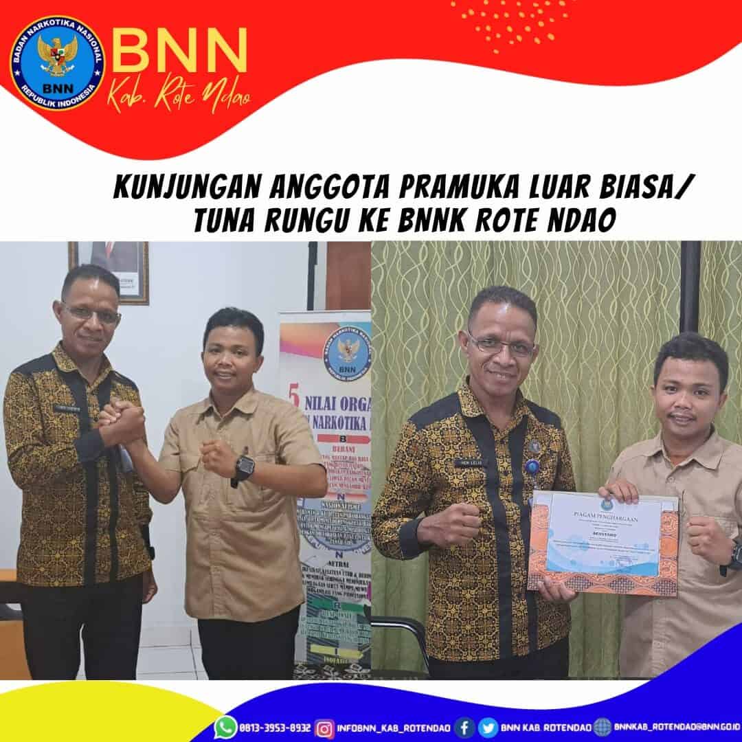 Kunjungan Anggota Pramuka Luar Biasa/Tuna Runggu ke BNNK Rote Ndao Kunjungan Anggota Pramuka Luar Biasa/Tuna Runggu ke BNNK Rote Ndao