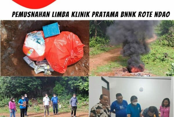 Pemusnahan Limba Medis Klinik Pratama BNNK Rote Ndao