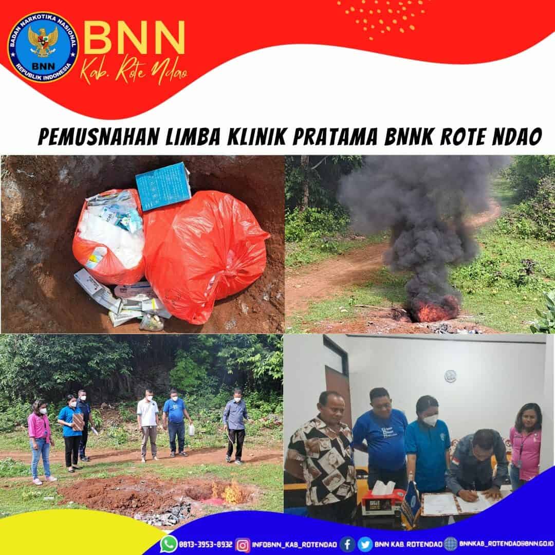 Pemusnahan Limba Medis Klinik Pratama BNNK Rote Ndao Pemusnahan Limba Medis Klinik Pratama BNNK Rote Ndao