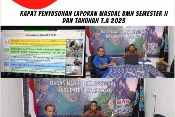 Rapat Penyusunan Laporan Wasdal BMN Semester II dan Tahunan T.A. 2023 secara virtual