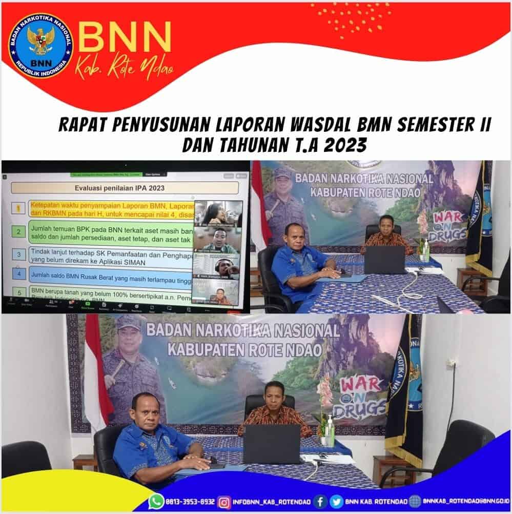 Rapat Penyusunan Laporan Wasdal BMN Semester II dan Tahunan T.A. 2023 secara virtual Rapat Penyusunan Laporan Wasdal BMN Semester II dan Tahunan T.A. 2023 secara virtual