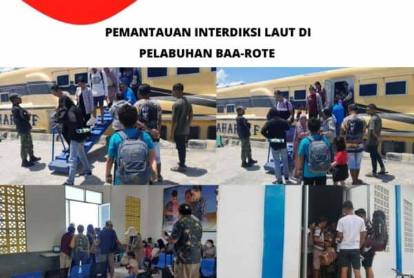 Seksi Pemberantasan Melaksanakan Pemantauan Interdiksi Laut di Pelabuhan Laut Baa – Rote Ndao