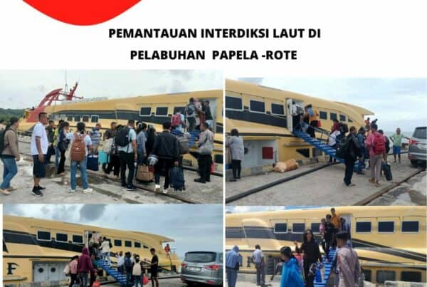 Seksi Pemberantasan Melaksanakan Pemantauan Interdiksi Laut di Pelabuhan Laut Papela – Rote Ndao