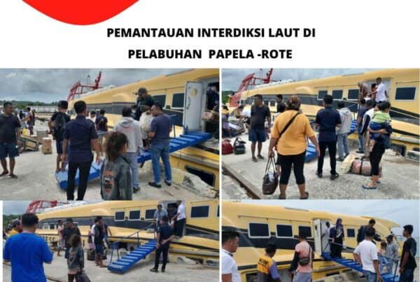 Seksi Pemberantasan Melaksanakan Pemantauan Interdiksi Laut di Pelabuhan Laut Papela – Rote Ndao