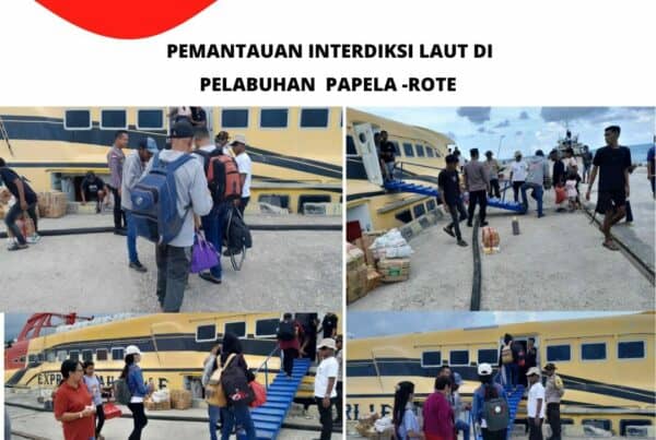 Seksi Pemberantasan Melaksanakan Pemantauan Interdiksi Laut di Pelabuhan Laut Papela – Rote Ndao