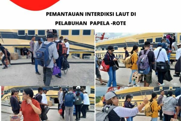 Seksi Pemberantasan Melaksanakan Pemantauan Interdiksi Laut di Pelabuhan Laut Papela – Rote Ndao