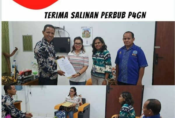 Plt. Kepala BNNK Rote Ndao Menerima Salinan Perbub P4GN