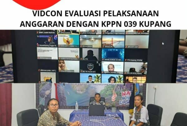 Vidcon Evaluasi Pelaksanaan Anggaran dan Sosialisasi Kebijakan UP T.A 2024