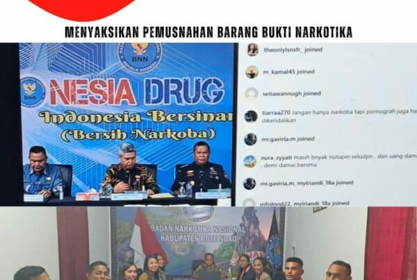 Menyaksikan Pemusnahan Barang Bukti Narkotika secara virtual