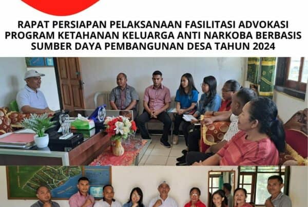 Rapat Persiapan dalam Rangka Pelaksanaan Fasilitasi Advokasi Program Ketahanan Keluarga Anti Narkoba Berbasis Sumber Daya Pembangunan Desa Tahun 2024