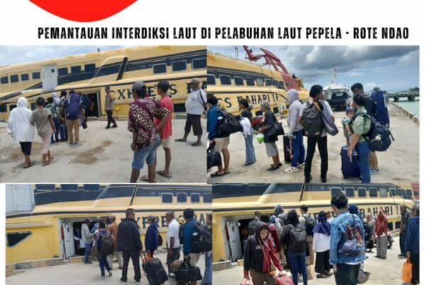 Seksi Pemberantasan Melaksanakan Pemantauan Interdiksi Laut di Pelabuhan Laut Papela – Rote Ndao