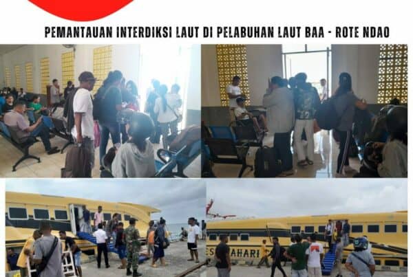 Seksi Pemberantasan Melaksanakan Pemantauan Interdiksi Laut di Pelabuhan Laut Baa – Rote Ndao