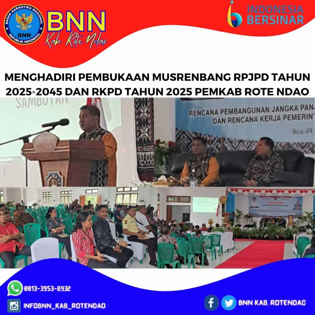 Menghadiri Pembukaan Musrenbang RPJPD Tahun 2025-2045 dan RKPD tahun 2025 Pemkab Rote Ndao Menghadiri Pembukaan Musrenbang RPJPD Tahun 2025-2045 dan RKPD tahun 2025 Pemkab Rote Ndao