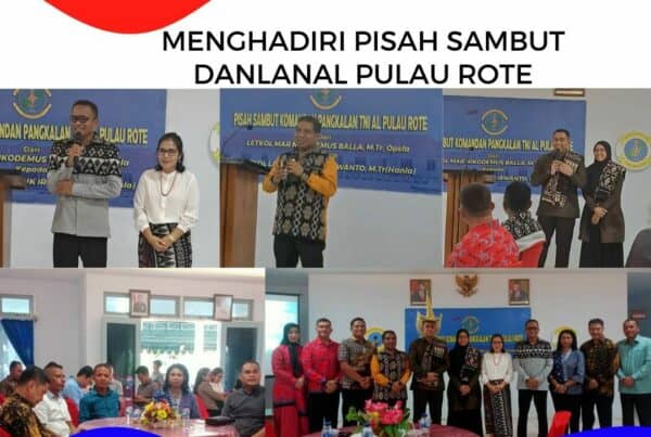 Plt. Kepala BNNK Rote Ndao Menghadiri Acara Pisah Sambut Danlanal Pulau Rote