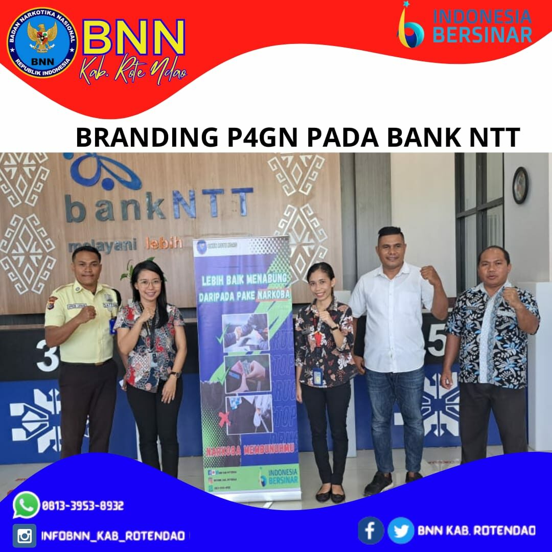 Penyerahan dan Pemasangan Branding P4GN Pada Bank NTT Rote Penyerahan dan Pemasangan Branding P4GN Pada Bank NTT Rote