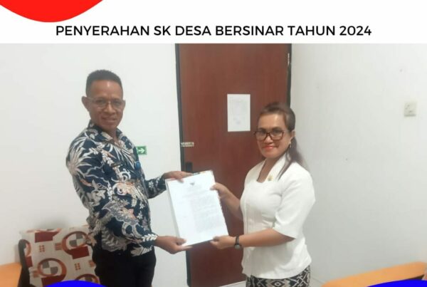 Penyerahan SK Desa Bersinar tahun 2024 Penyerahan SK Desa Bersinar tahun 2024