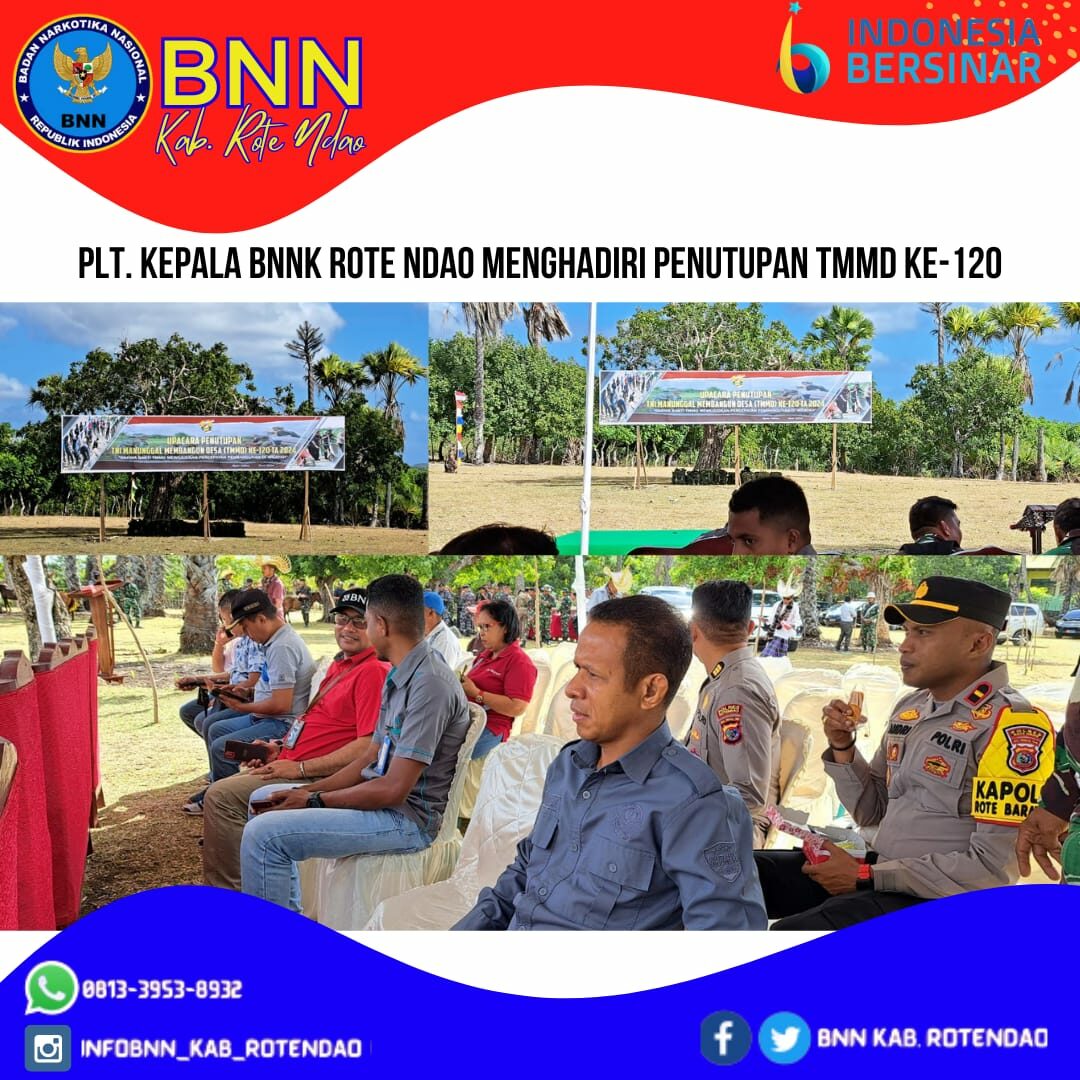 Plt. Kepala BNNK Rote Ndao menghadiri Penutupan TMMD Ke - 120 Plt. Kepala BNNK Rote Ndao menghadiri Penutupan TMMD Ke – 120