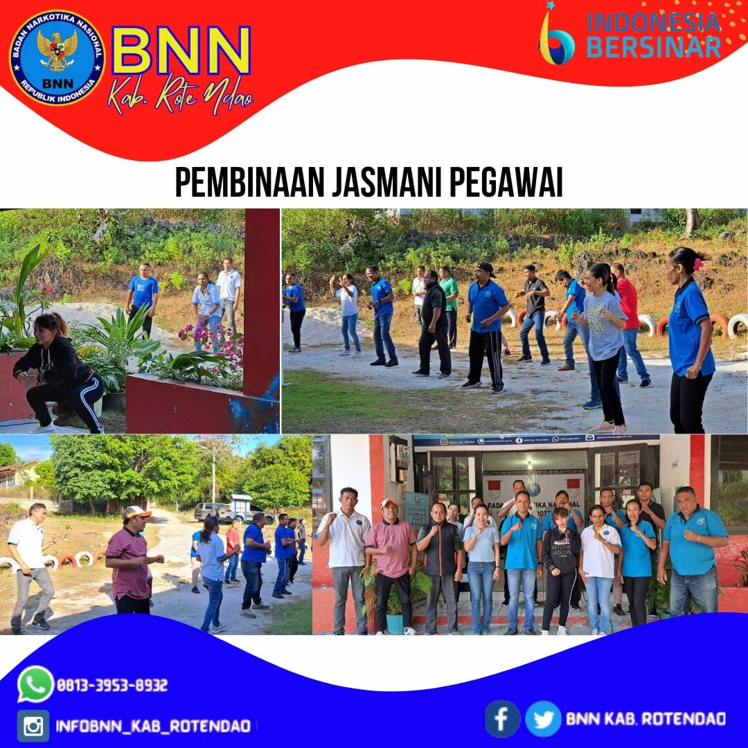 Pembinaan Jasmani Pegawai BNNK Rote Ndao Pembinaan Jasmani Pegawai BNNK Rote Ndao